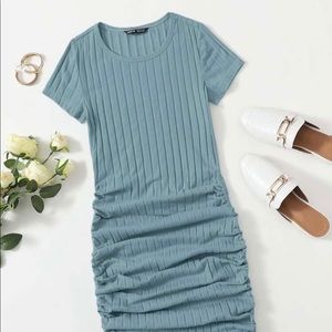 Brand New Shein ribbed bodycon drawstring dress